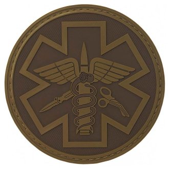 Nášivka PARA MEDIC velcro 3D PVC pouštní