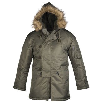 US Letecká Parka N3B  Olivová TEESAR