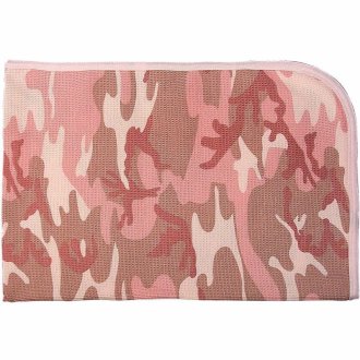 Kojenecká maskáčová deka zavinovačka PINK CAMO