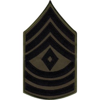 Nášivka hodnost US  nejvyšší seržant bojová