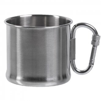 Hrnek STAINLESS s karabinkou 500ml