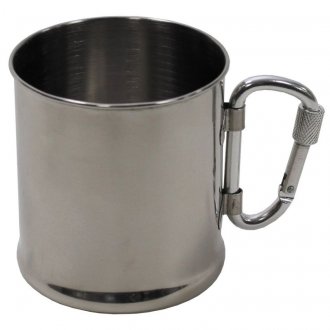 Hrnek STAINLESS s karabinkou 250ml