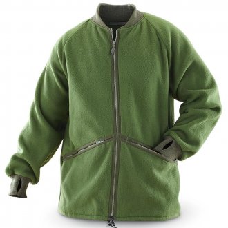 Britská fleece mikina  Oliv