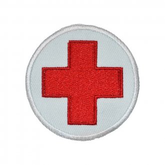 Nášivka zdravotník červený kříž - VELCRO
