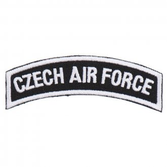 Nášivka Czech AIR FORCE oblouk černobílá
