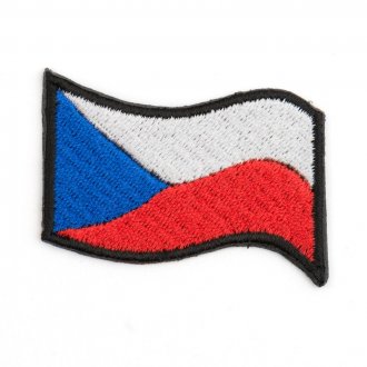 Nášivka  vlajka ČR barevná  vlající