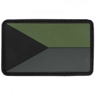 Nášivka 3D PVC vlajka ČR bojová