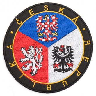 Nášivka Znak ČR kruh VELCRO