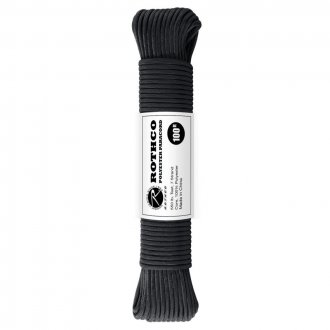 PARACORD 550-Lb 30m-4mm ROTHCO ČERNÝ