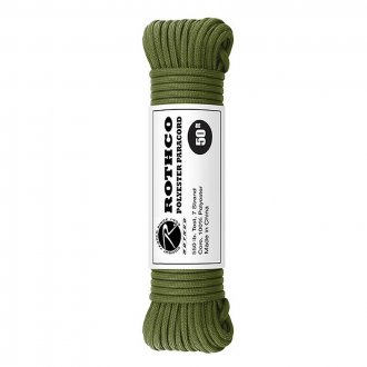 PARACORD 550-Lb 15m-4mm ROTHCO OLIV