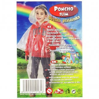 Dětská pláštěnka poncho SLIM