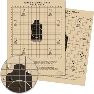 Terč voděodolný M16A2/M16A4 nastřelovací 25 metrů
