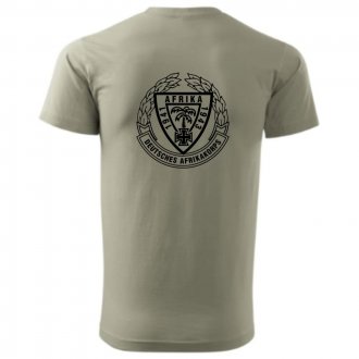 Triko s potiskem  DEUTSCHES AFRIKAKORPS  polní šeď