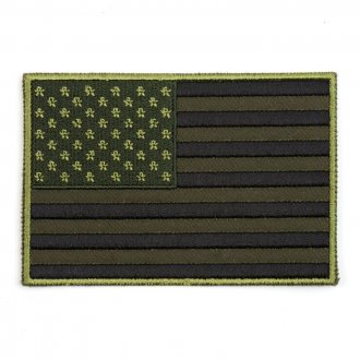 Nášivka  vlajka USA bojová levá VELCRO