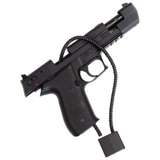 Zámek na pistol s lankem 28cm 101inc